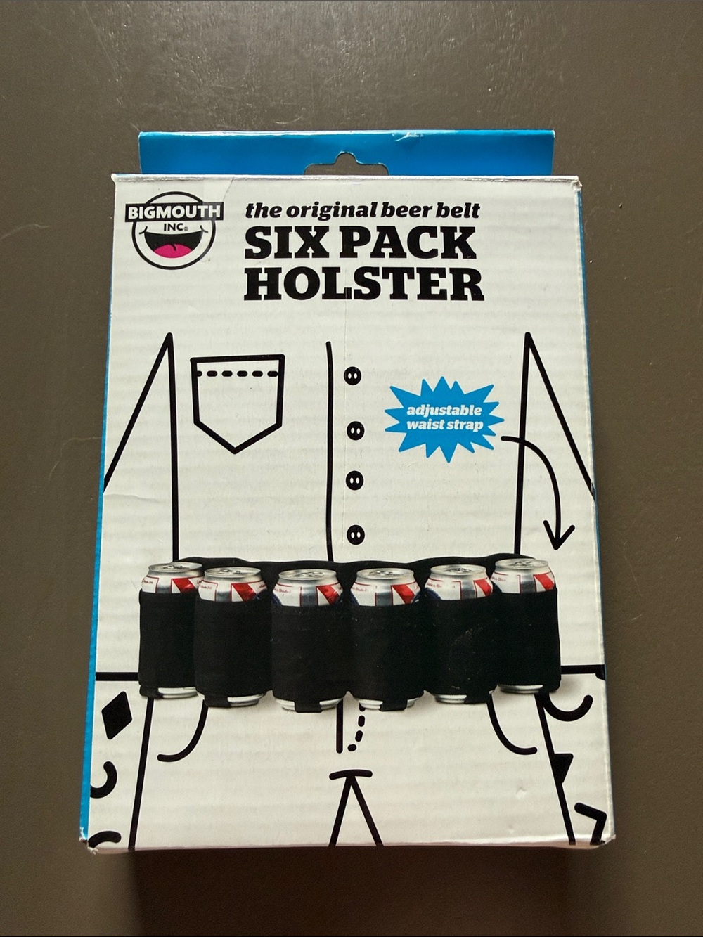 BigMouth Six Pack Holster Beer Belt - Black